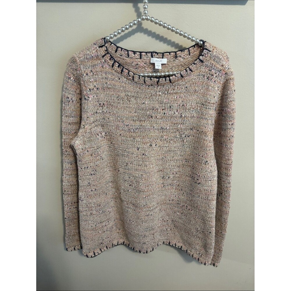 Pure Jill Speckled Crewneck Sweater size medium